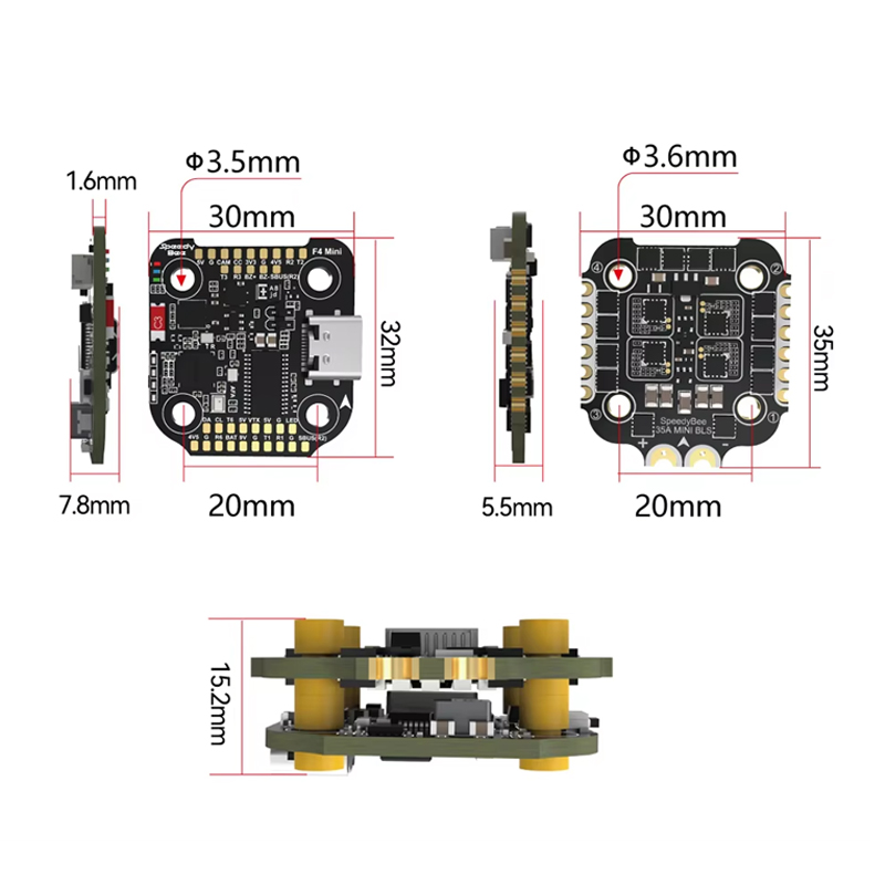 SpeedyBee F4 MINI Flight Contr - Drone Racing Flight Controller recensione e prezzo