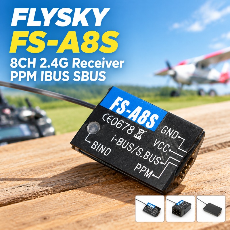 FS-A8S 2.4G 8CH Mini Ricevitor - Drone Racing Receiver recensione e prezzo